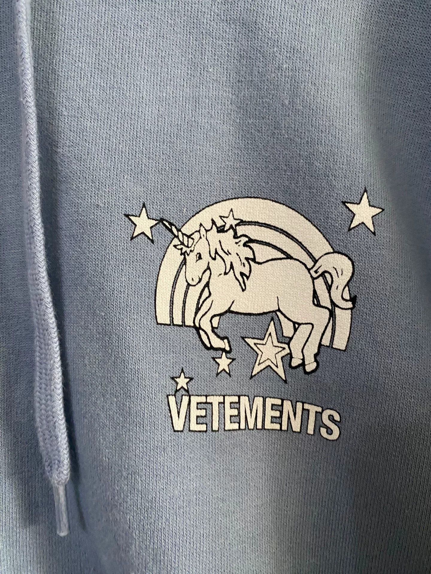 Vetements vetements blue unicorn sweatshirt unisex size xs Size US XS / EU 42 / 0 - 2 Thumbnail