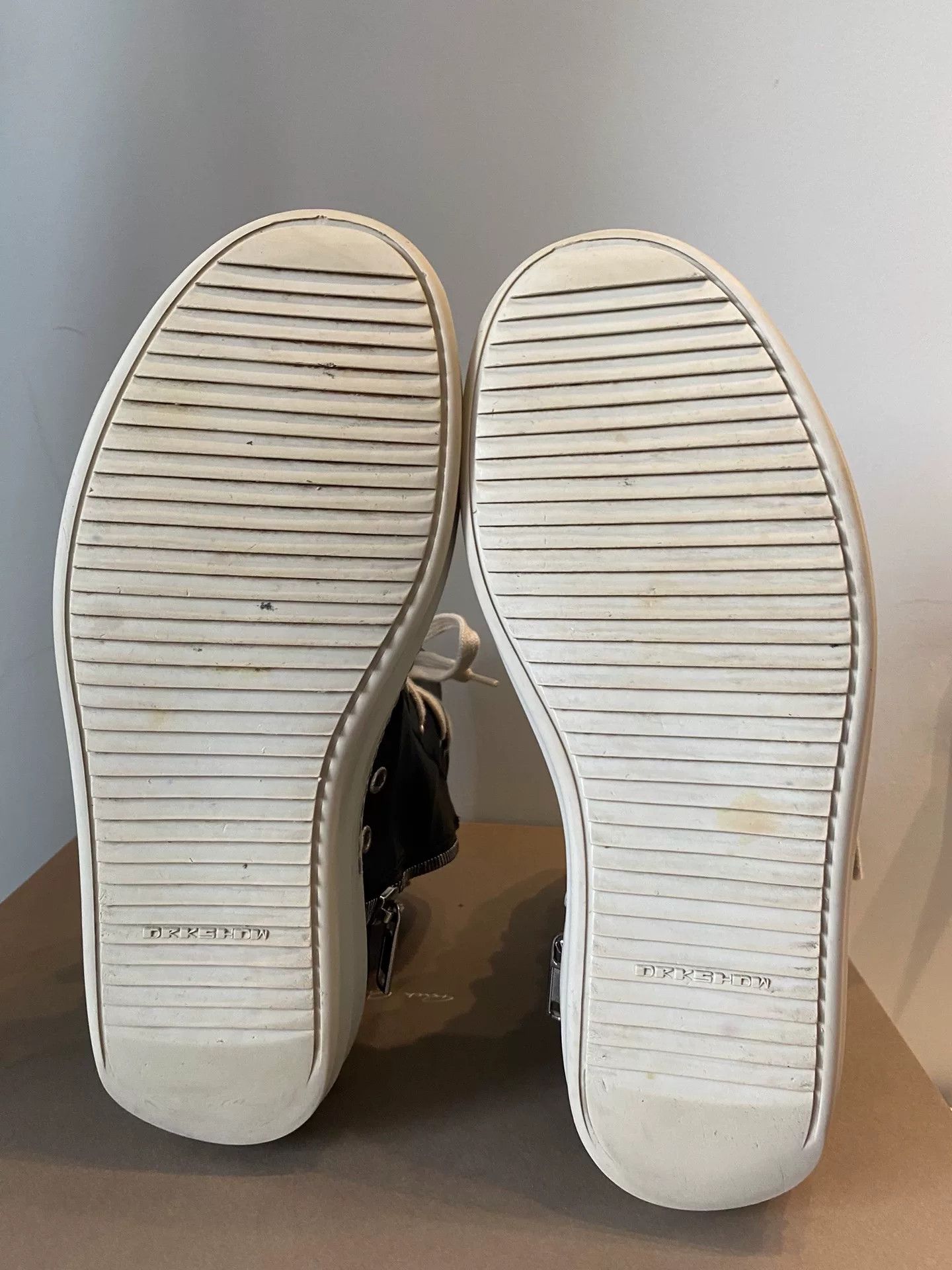 Rick Owens rick owens high-top sneakers in black leather Size US 8.5 / EU 41-42 - 6 Thumbnail