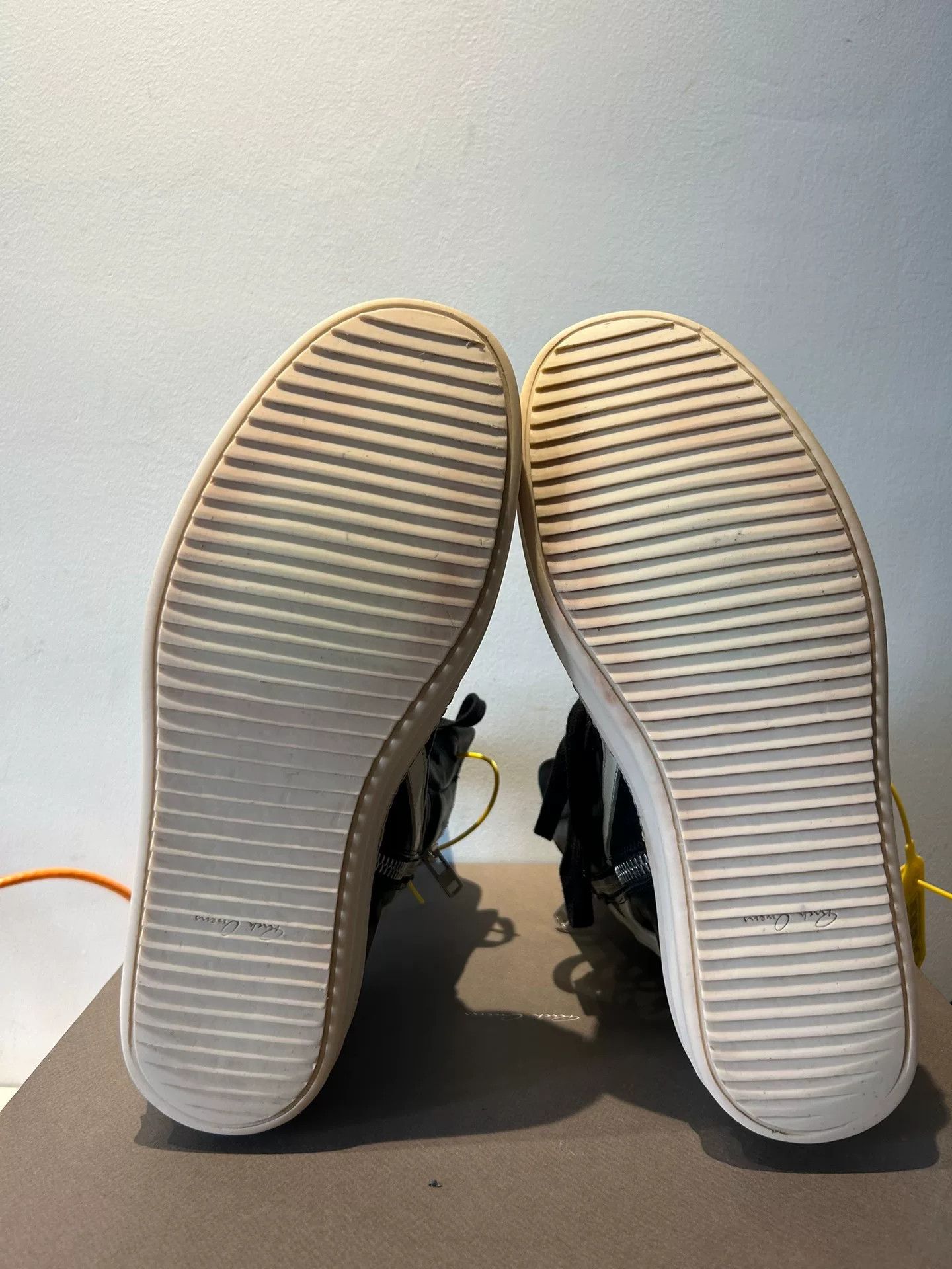 Rick Owens rick owens high-top leather sneakers size 43.5 Size US 10.5 / EU 43-44 - 7 Thumbnail