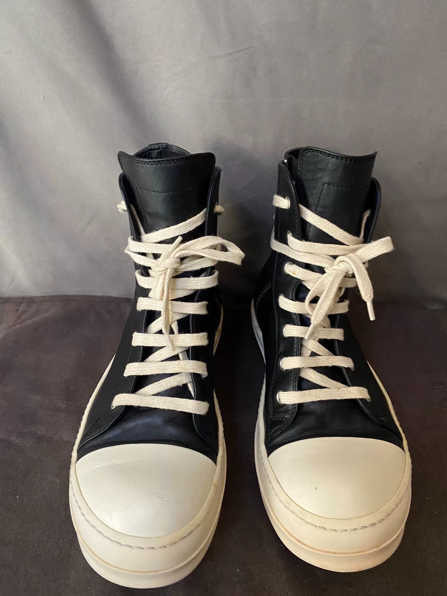 Rick Owens rick owens high-top leather sneakers size 40 Size US 7 / EU 40 - 2 Thumbnail