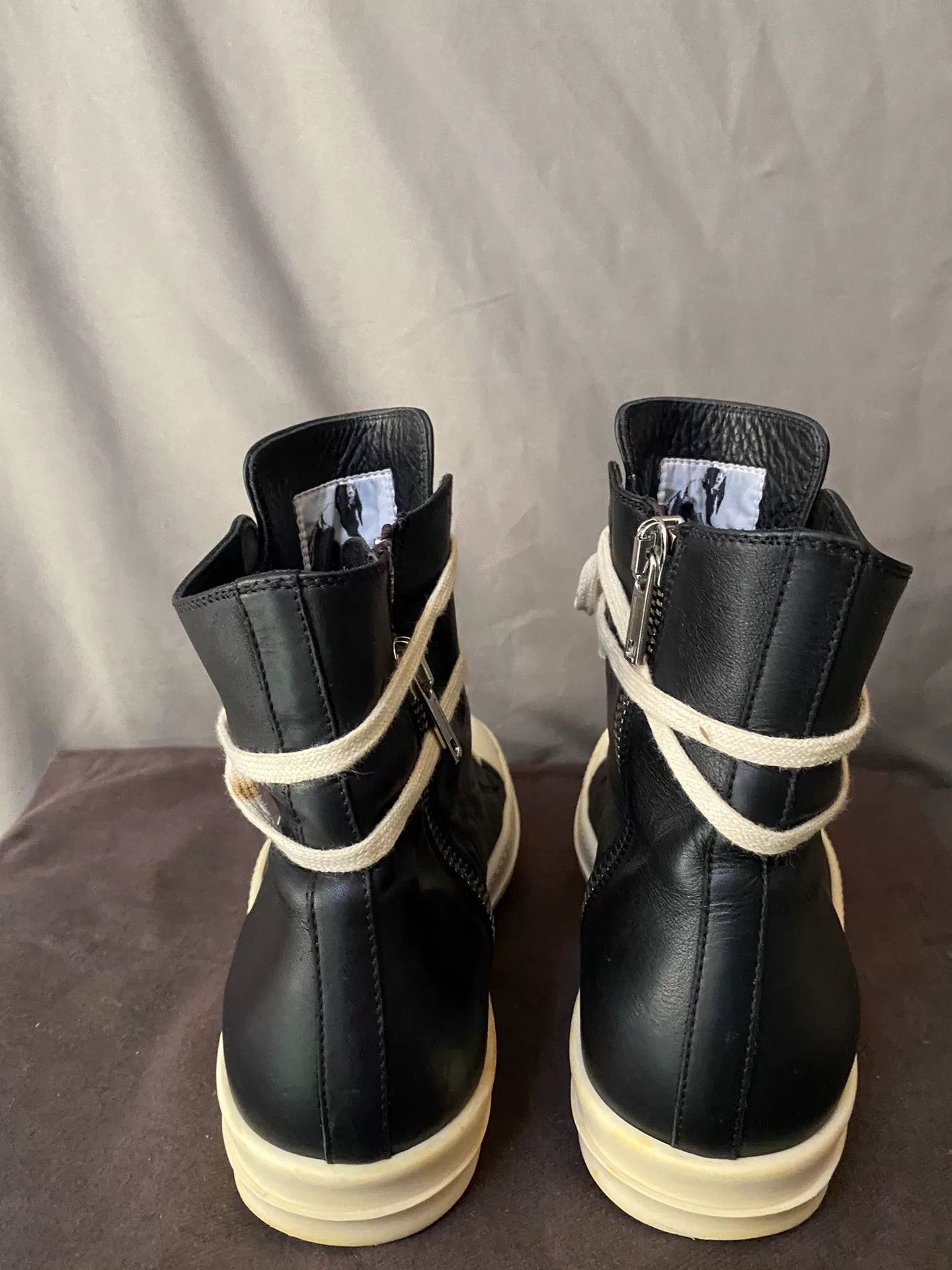 Rick Owens rick owens high-top leather sneakers size 40 Size US 7 / EU 40 - 4 Thumbnail