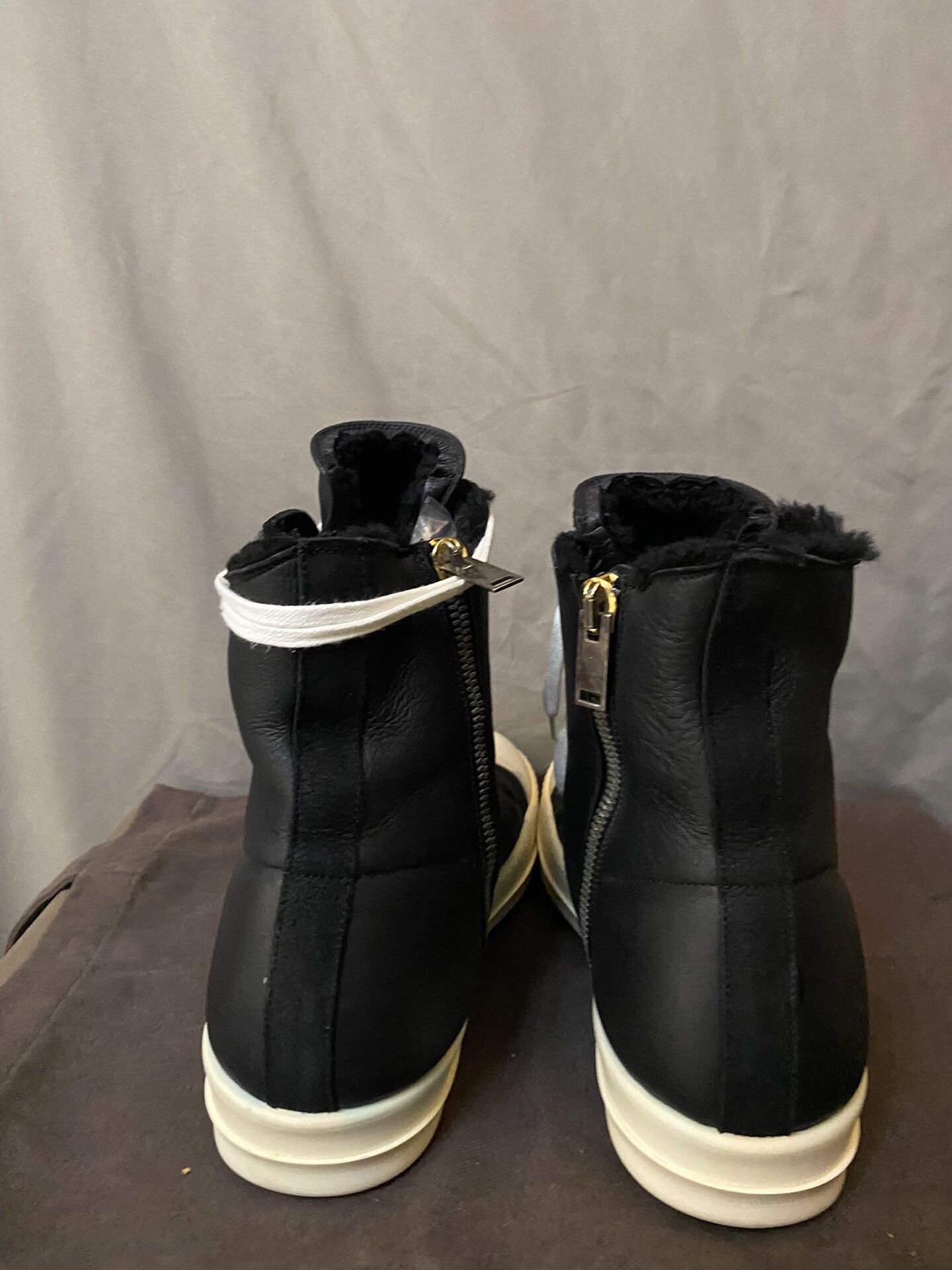 Rick Owens rick owens high-top leather sneakers size 45 Size US 11 / EU 44 - 4 Thumbnail