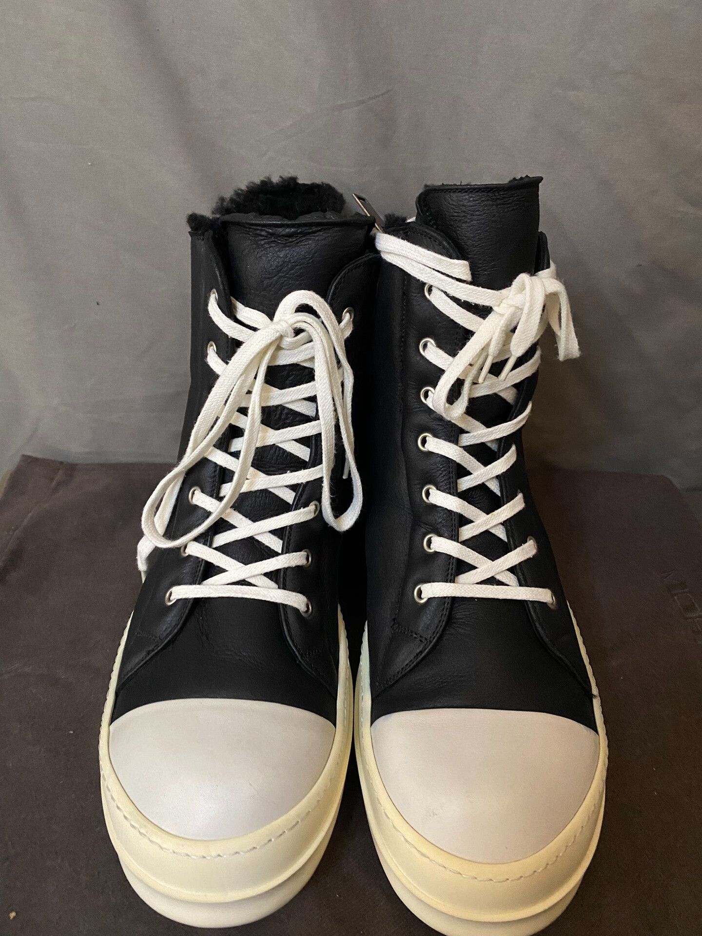 Rick Owens rick owens high-top leather sneakers size 45 Size US 11 / EU 44 - 2 Thumbnail