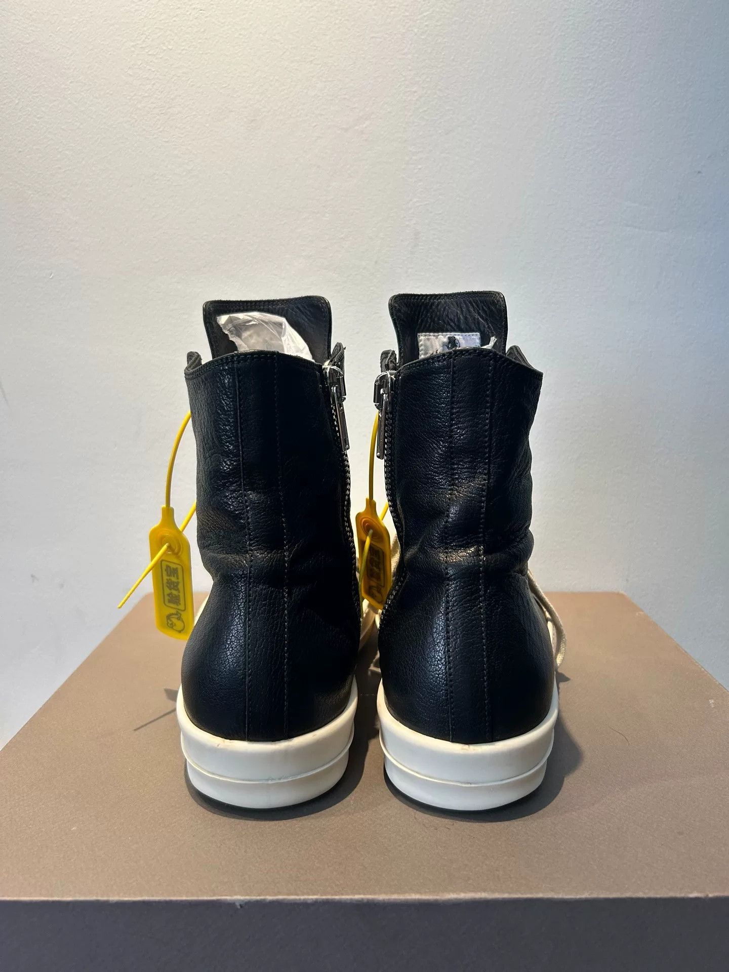 Rick Owens rick owens high-top leather sneakers size 42 Size US 9 / EU 42 - 4 Thumbnail