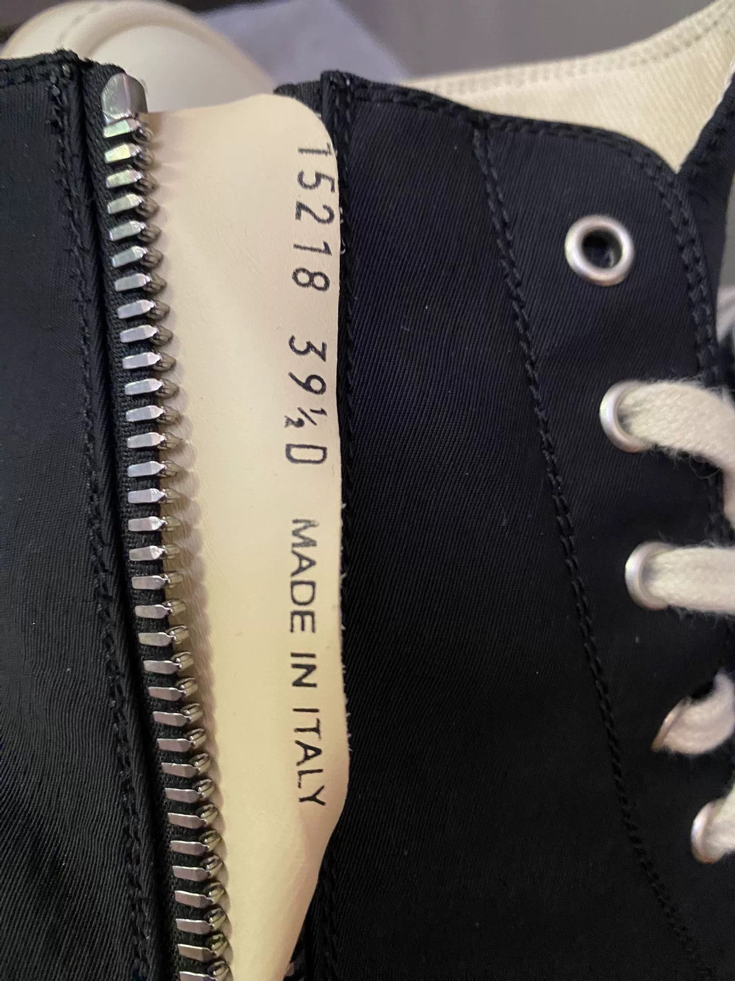 Rick Owens rick owens high-top sneakers in black and cream Size US 8.5 / EU 41-42 - 5 Thumbnail
