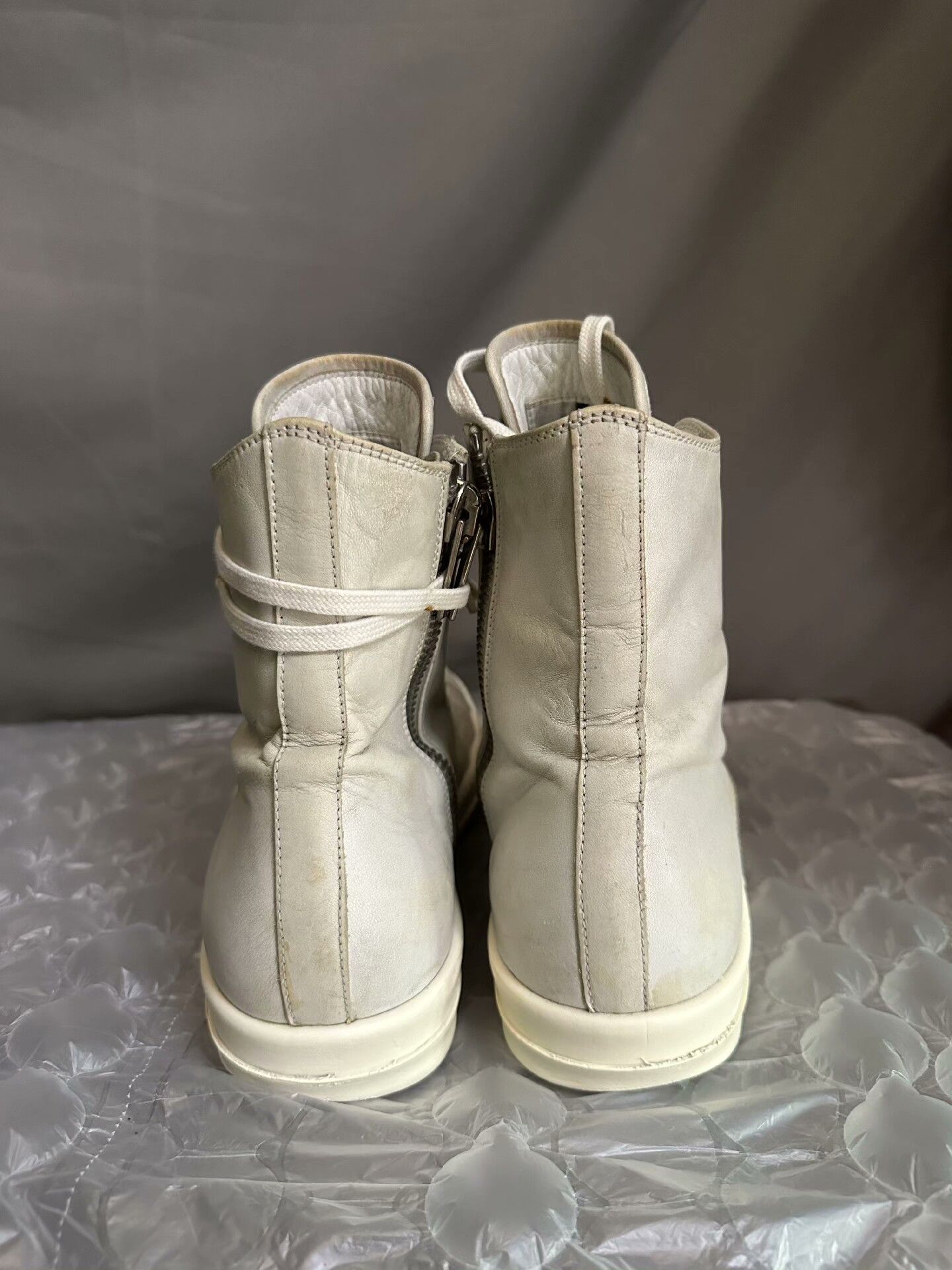Rick Owens rick owens high-top leather sneakers size 42 Size US 9 / EU 42 - 5 Thumbnail