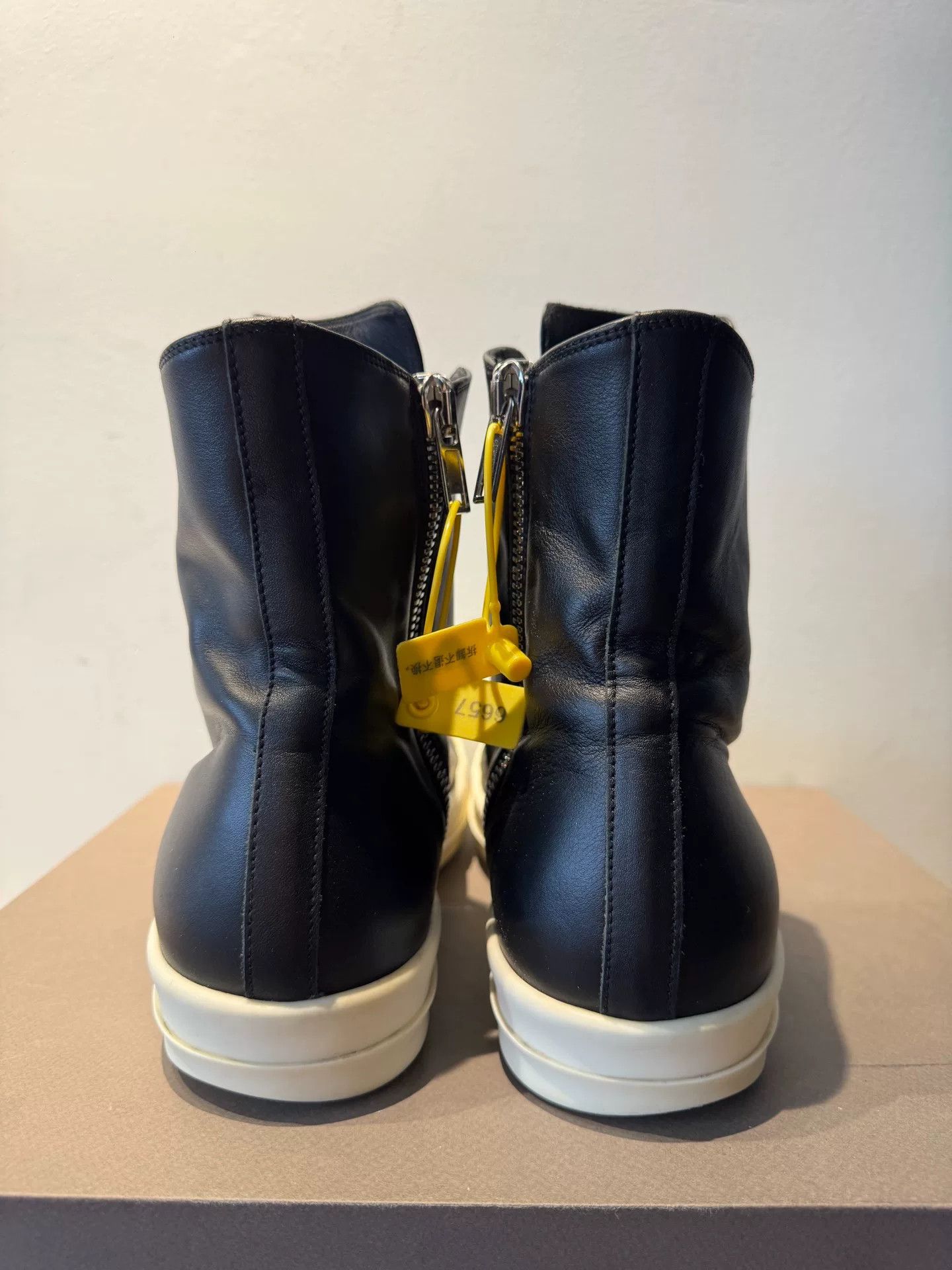 Rick Owens rick owens high-top leather sneakers size 44 Size US 10 / EU 43 - 4 Thumbnail