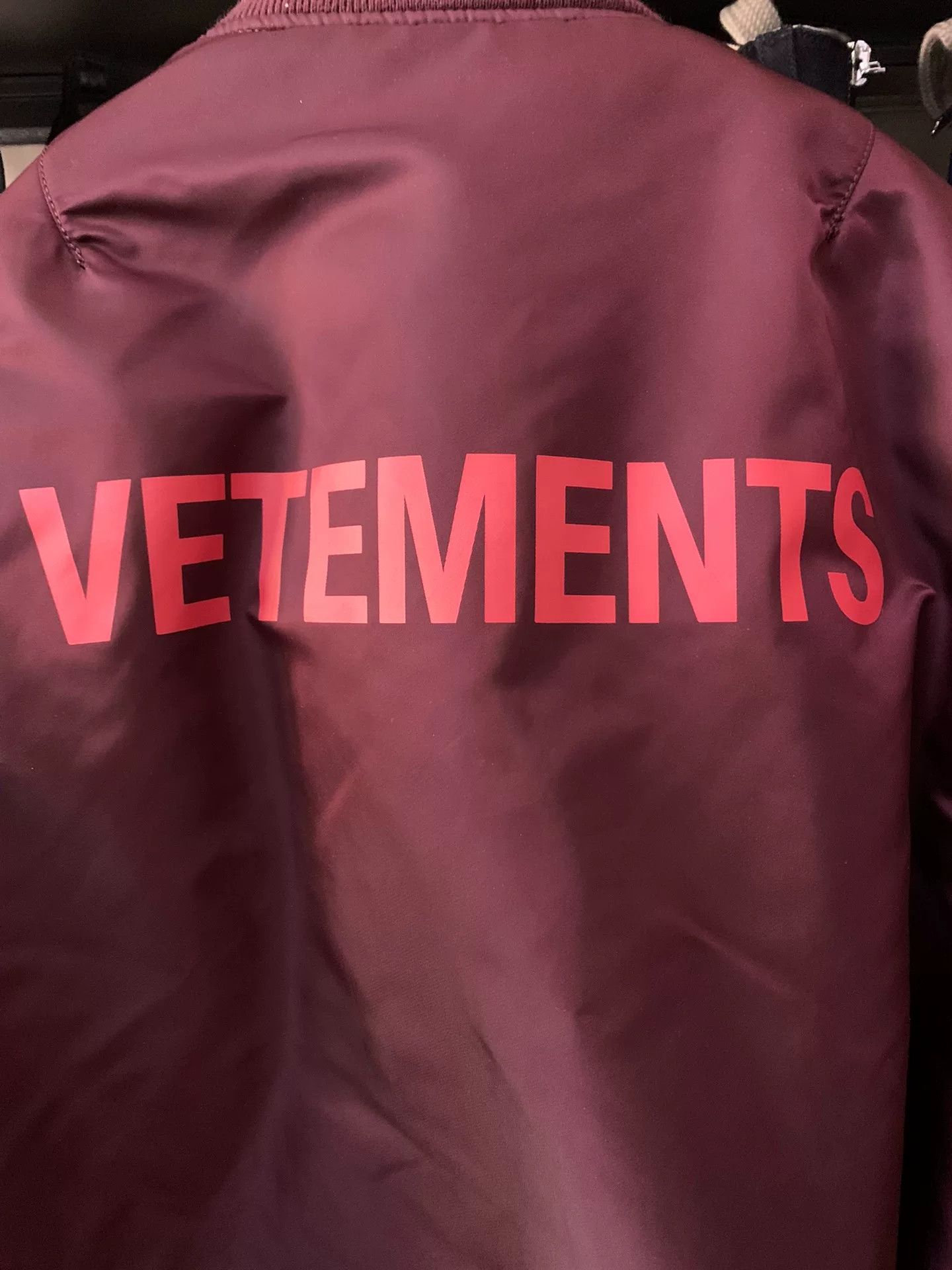 Vetements vetements reversible burgundy cotton jacket Size US S / EU 44-46 / 1 - 2 Thumbnail