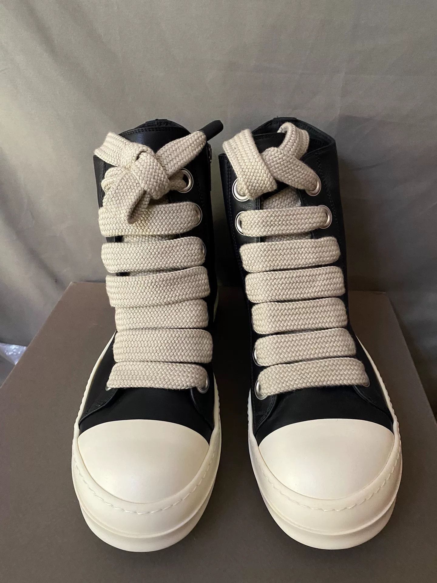Rick Owens rick owens high-top leather sneakers size 42 Size US 9 / EU 42 - 2 Thumbnail