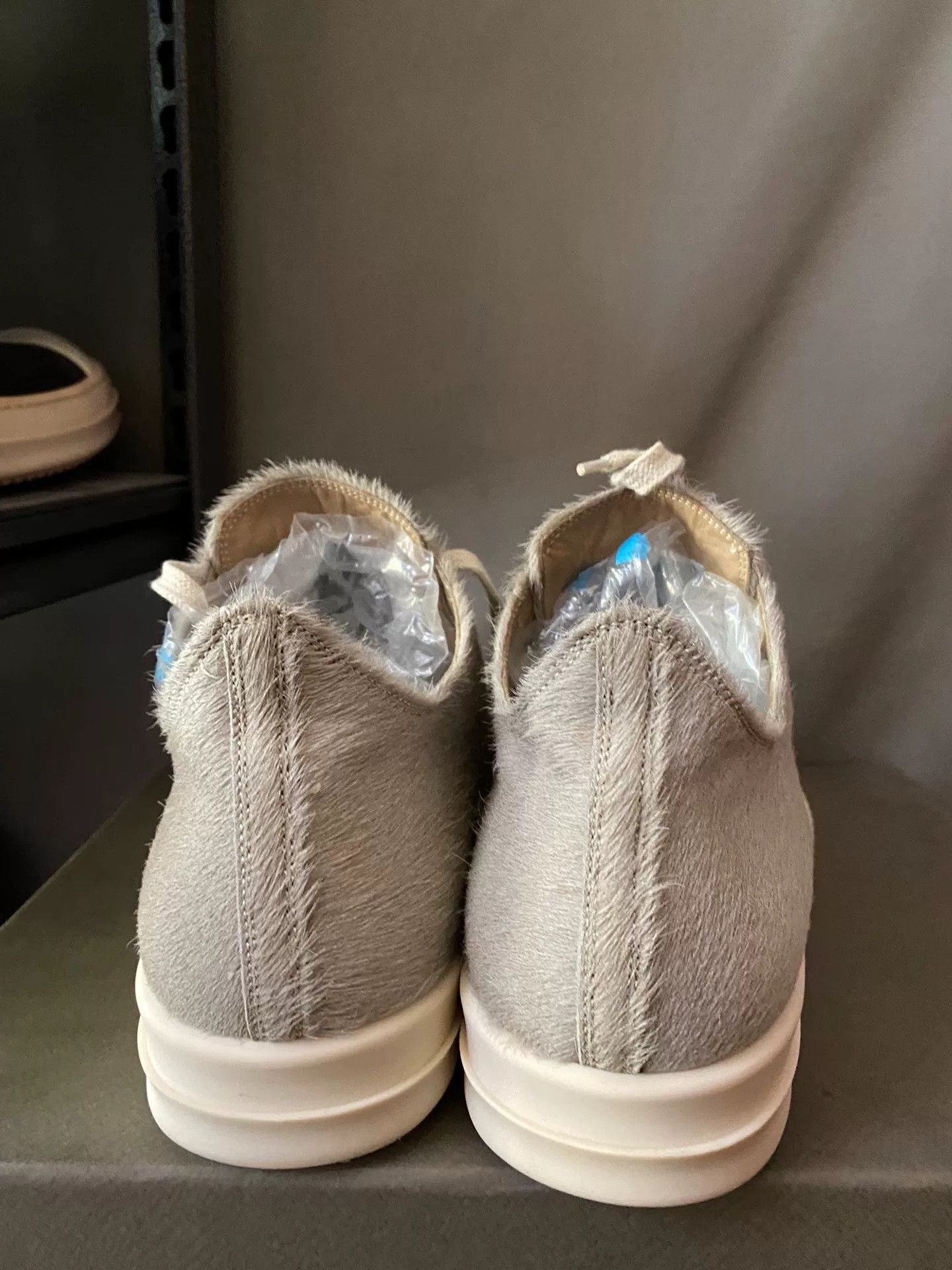 Rick Owens rick owens gray hair calf leather sneakers Size US 7.5 / EU 40-41 - 4 Thumbnail