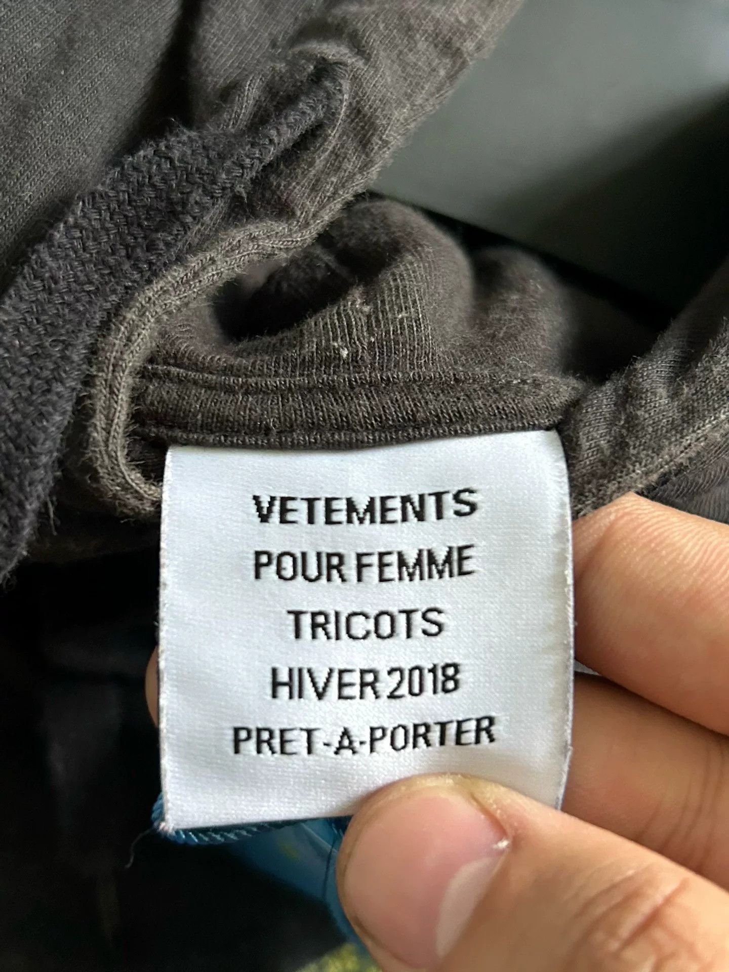 Vetements vetements titan hoodie in dark color Size US S / EU 44-46 / 1 - 4 Thumbnail