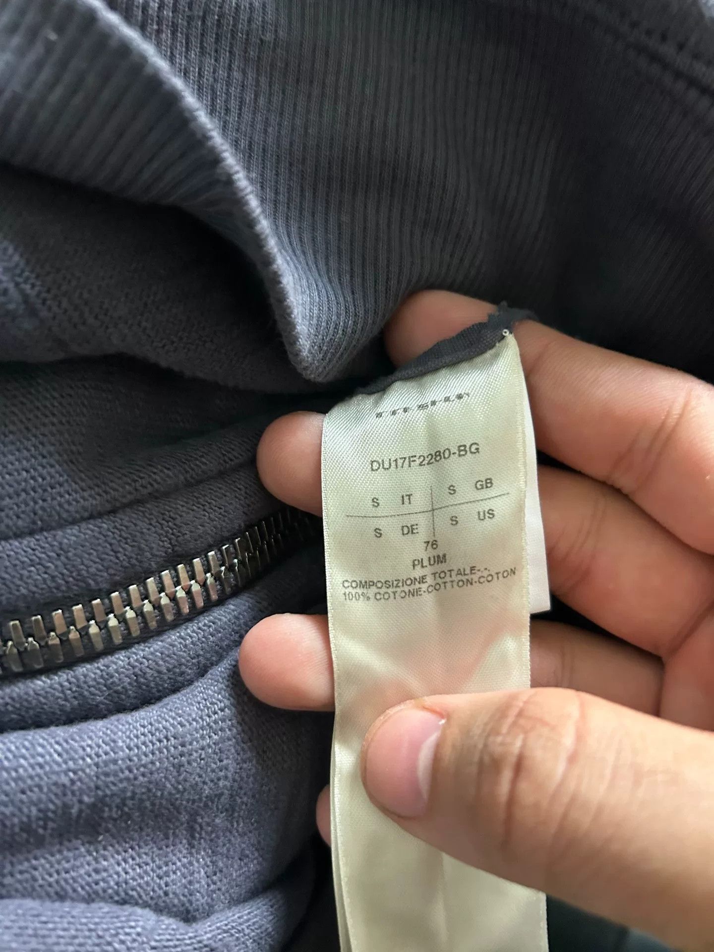Rick Owens rick owens full zip jacket in gray Size US S / EU 44-46 / 1 - 5 Thumbnail
