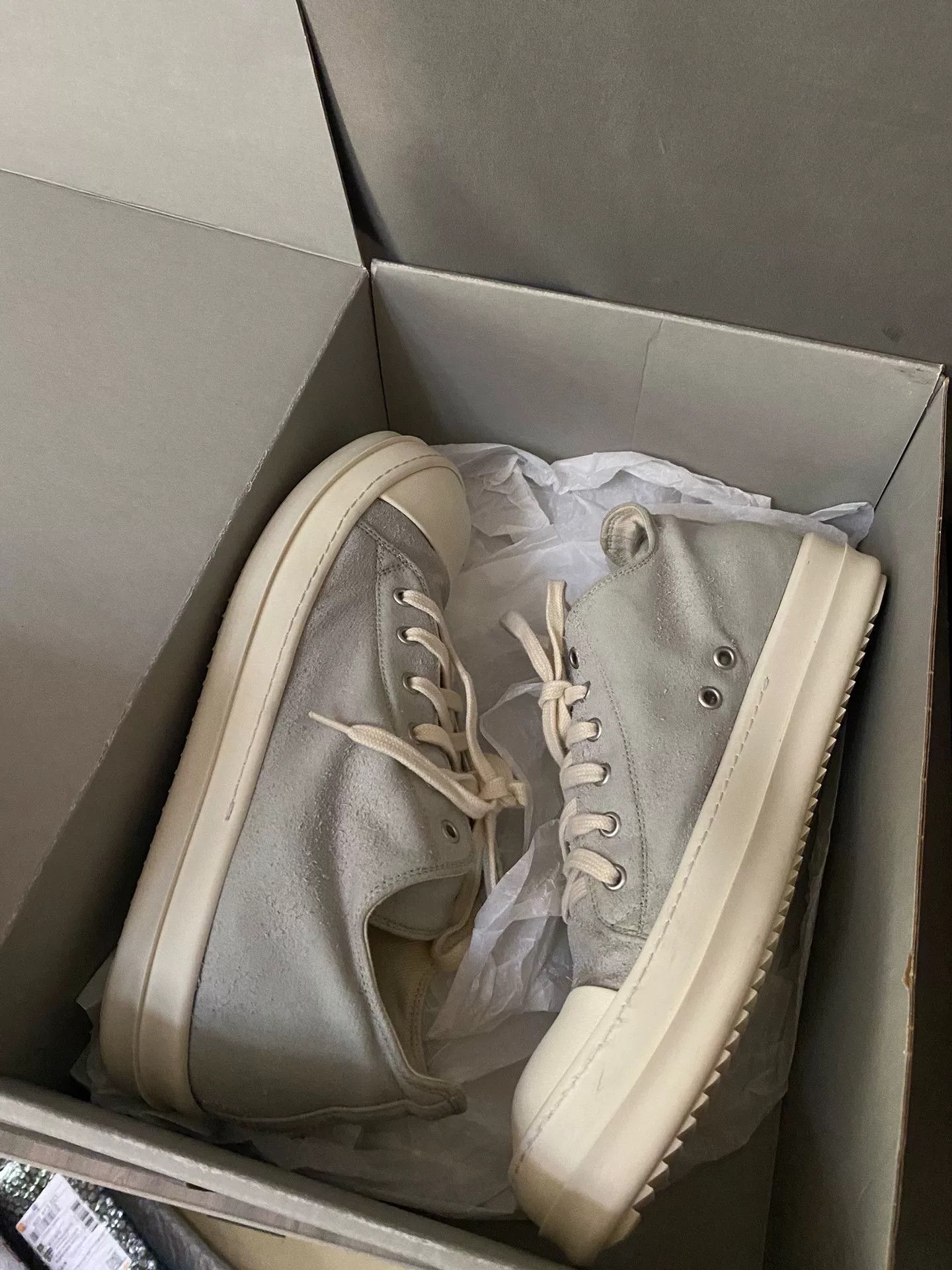 Rick Owens rick owens low-top sneakers in mint green Size US 10 / EU 43 - 6 Thumbnail