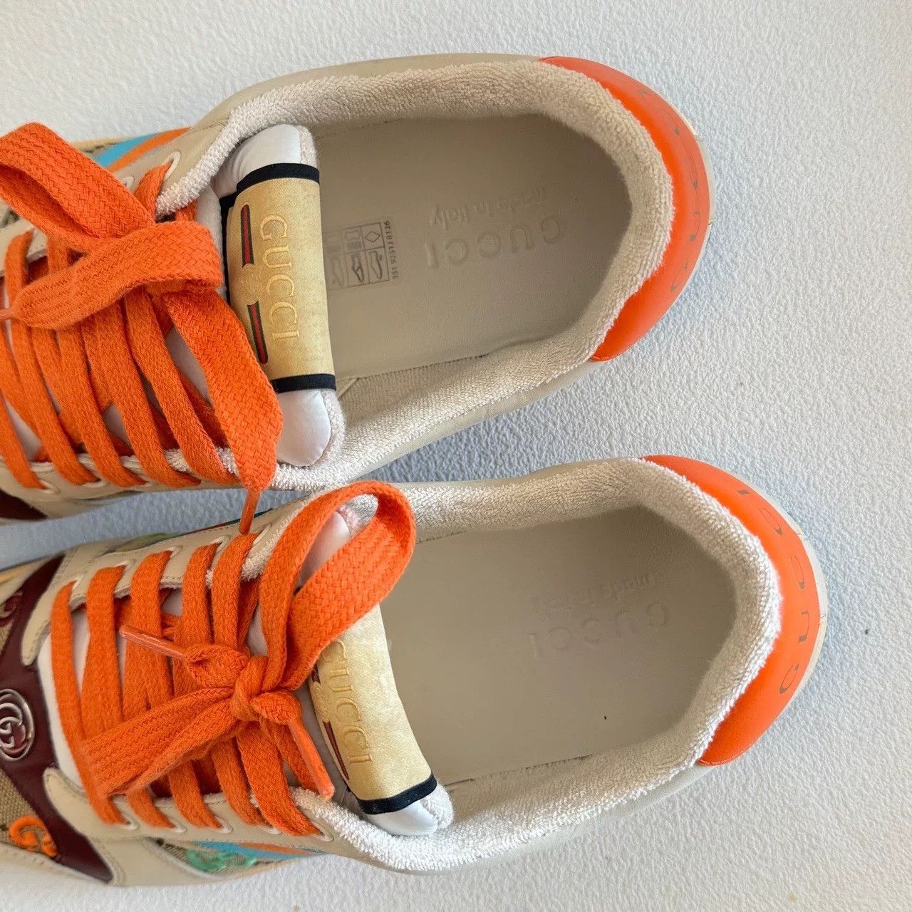 Gucci gucci screener leather low-top sneakers for men Size US 9 / EU 42 - 8 Thumbnail