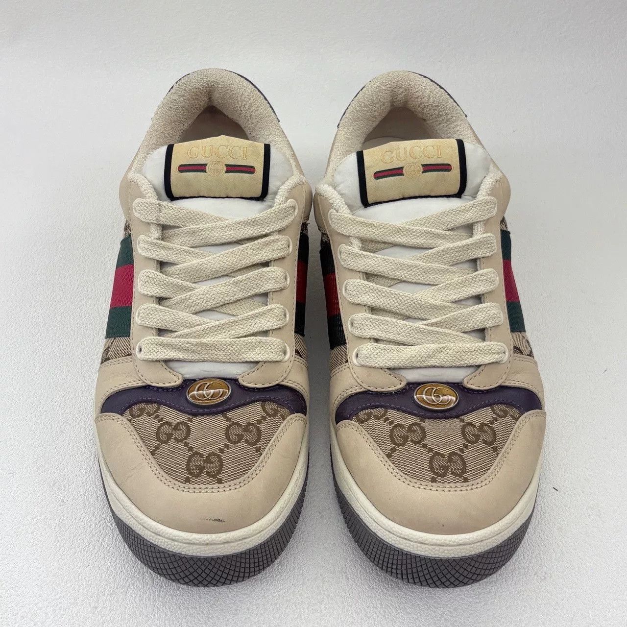 Gucci gucci screener sneaker with double g logo Size US 5.5 / EU 38 - 3 Thumbnail