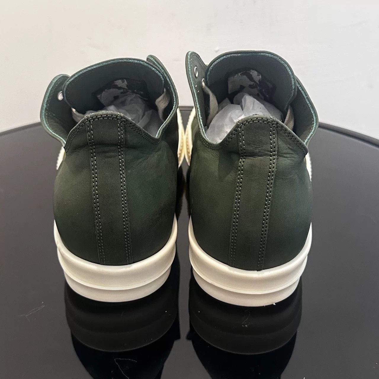 Rick Owens rick owens low-top sneakers in dark green Size US 7 / EU 40 - 5 Thumbnail