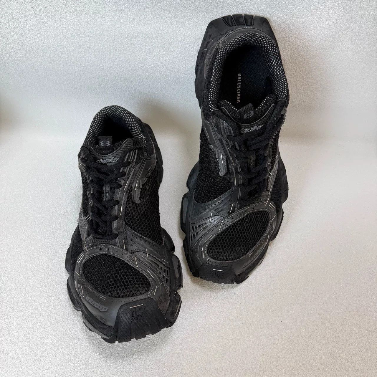 Balenciaga balenciaga stapler black low-top sneakers Size US 10.5 / EU 43-44 - 8 Thumbnail