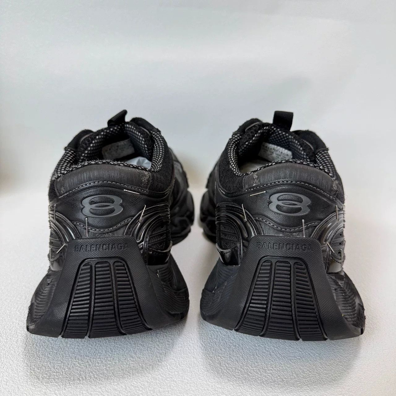Balenciaga balenciaga stapler black low-top sneakers Size US 10.5 / EU 43-44 - 4 Thumbnail