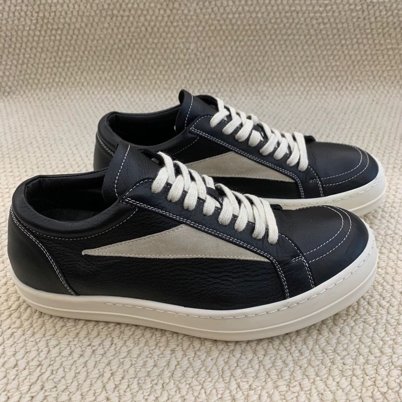 Rick Owens rick owens low-top fashion sneakers in black Size US 8.5 / EU 41-42 - 3 Thumbnail