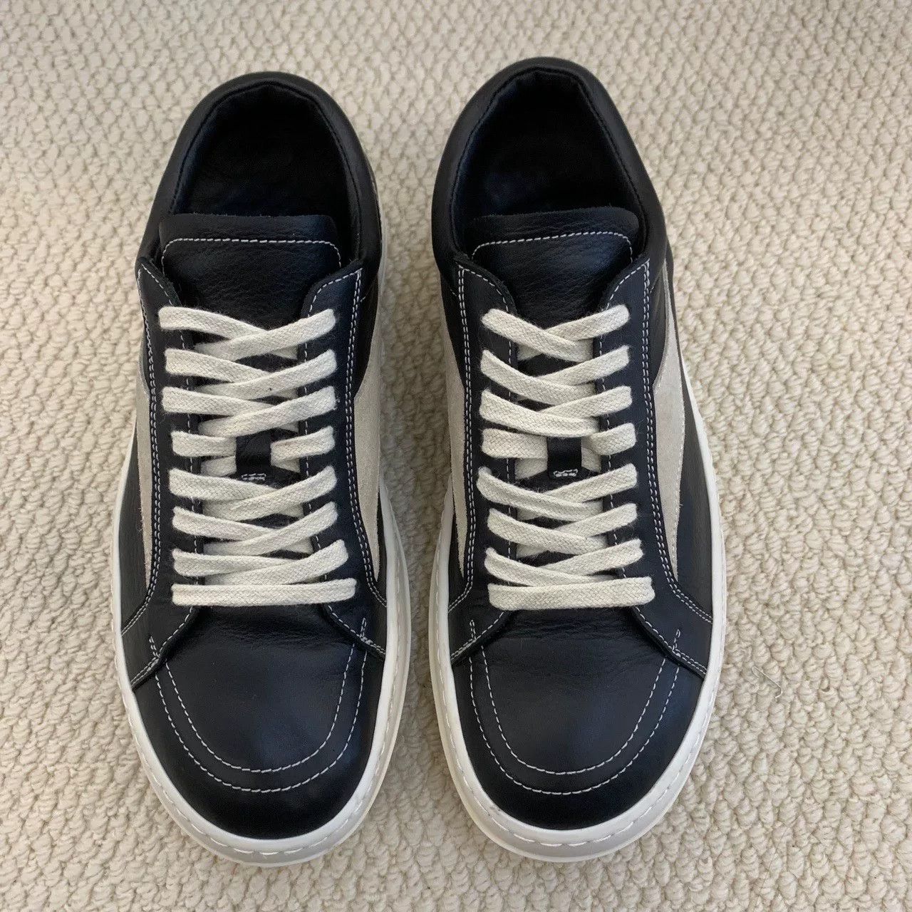 Rick Owens rick owens low-top fashion sneakers in black Size US 8.5 / EU 41-42 - 2 Thumbnail