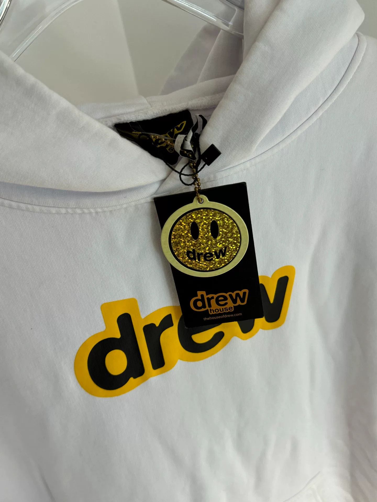 Drew House drew house logo long sleeve hoodie white Size US M / EU 48-50 / 2 - 2 Thumbnail