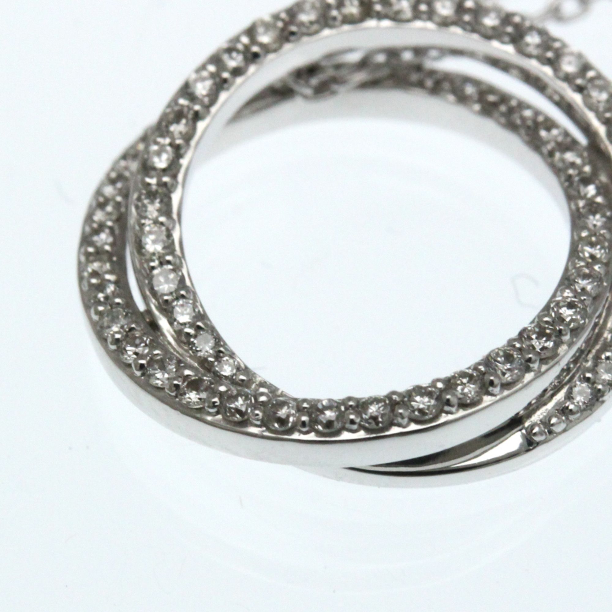 Other Ponte Vecchio Diamond Circle Necklace White Gold (18K) Diamond Men,Women Fashion Pendant Necklace (Silver) Size ONE SIZE - 12 Thumbnail