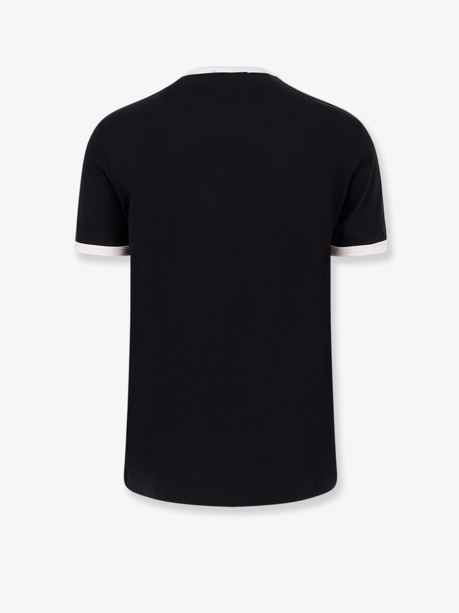 Cotton T-Shirt With Flocked Logo Print