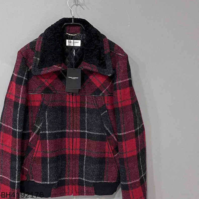 Saint Laurent Paris Saint Laurent Paris Check Zip Jacket Size US S / EU 44-46 / 1 - 2 Thumbnail