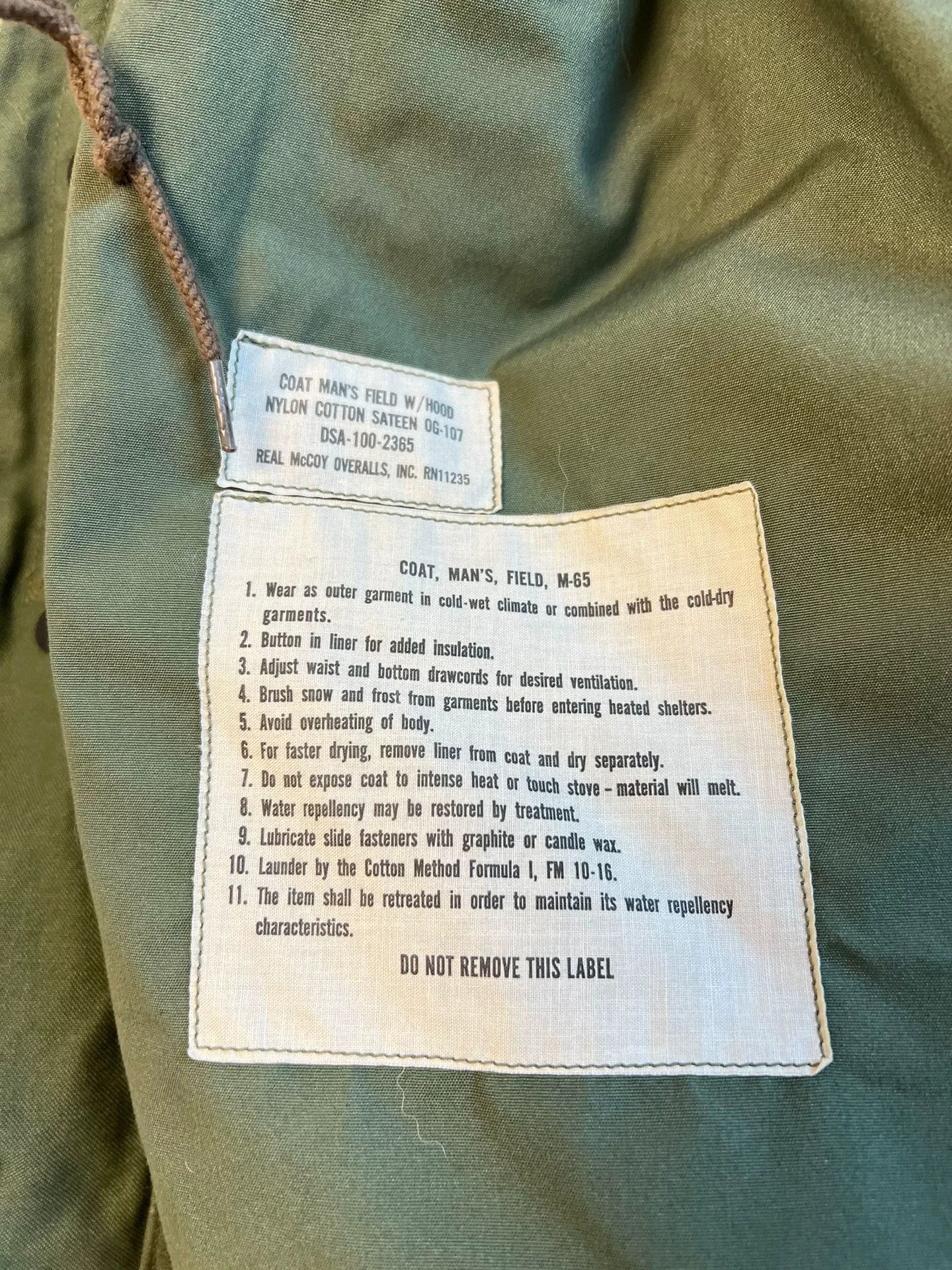 The Real McCoy's The Real McCoy's M65 Jacket 1st Model Size US S / EU 44-46 / 1 - 7 Thumbnail