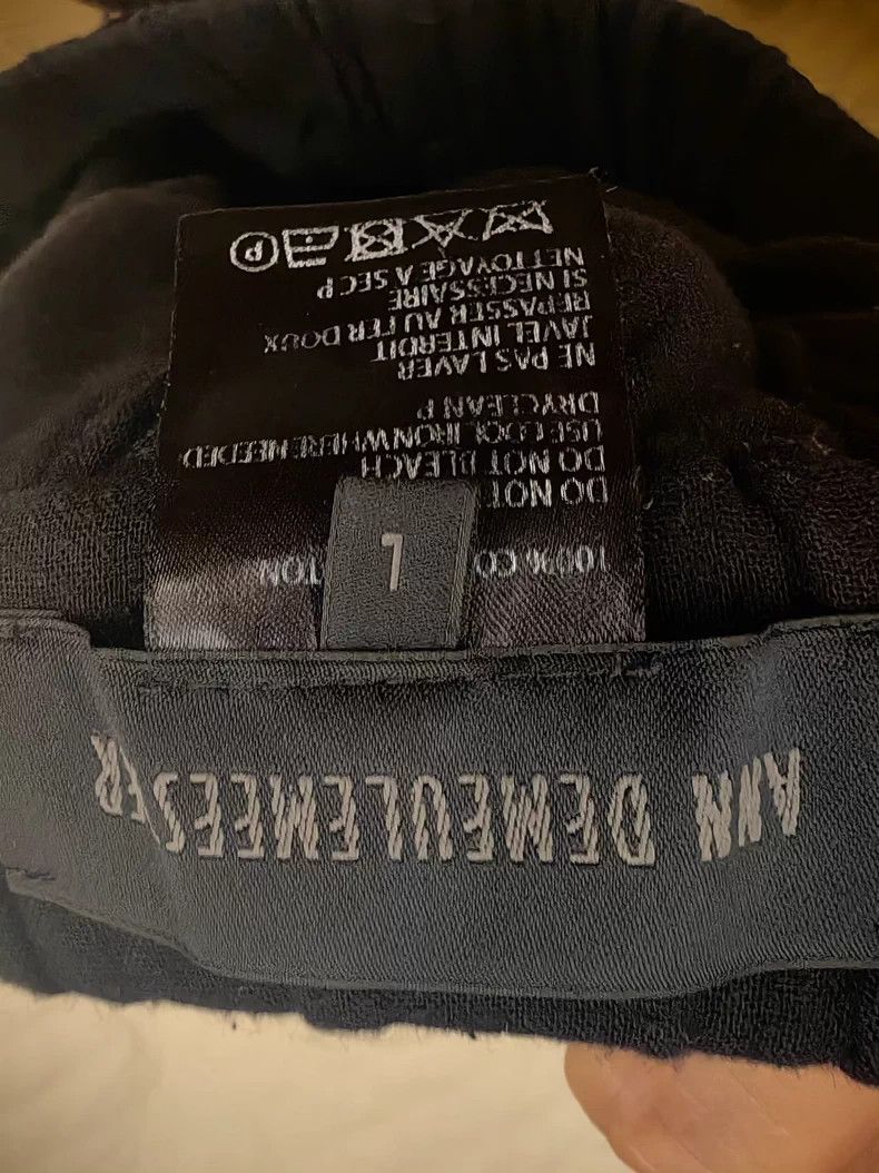 Ann Demeulemeester ANN DEMEULEMEESTER Black Patch Pocket Pants Size US 38 / EU 54 - 4 Thumbnail