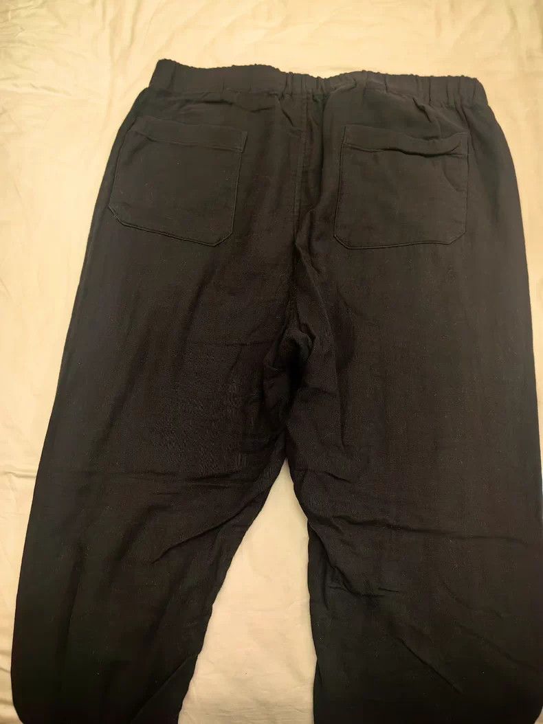 Ann Demeulemeester ANN DEMEULEMEESTER Black Patch Pocket Pants Size US 38 / EU 54 - 2 Thumbnail