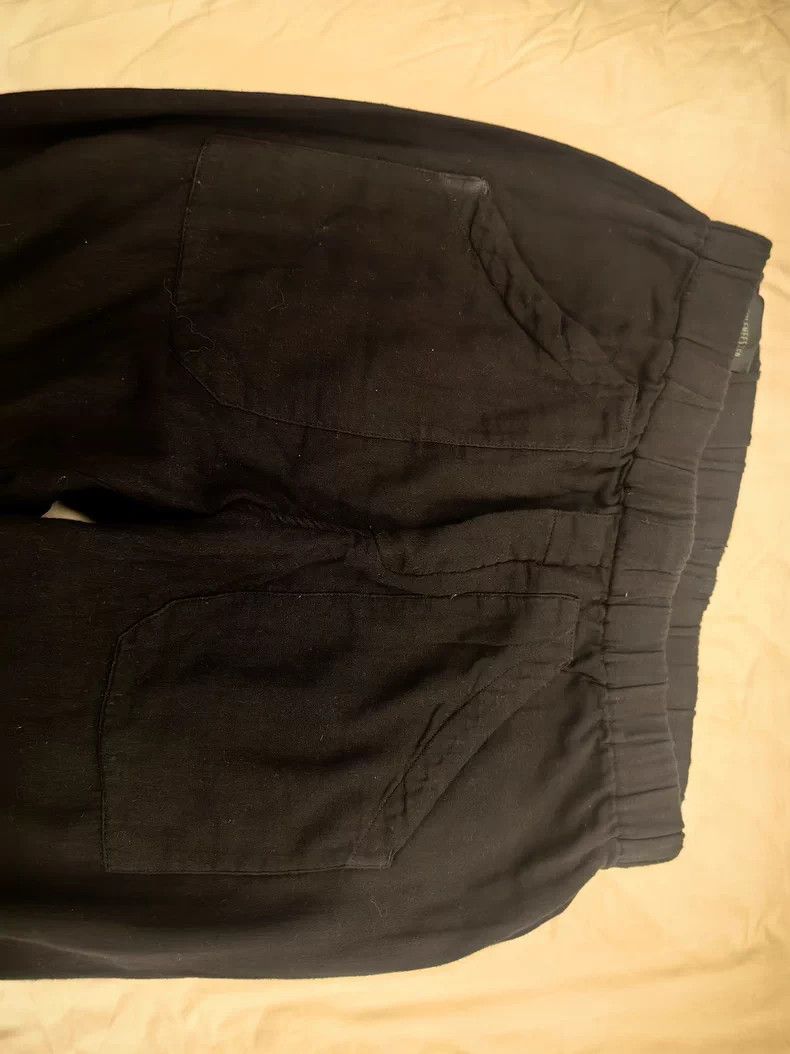 Ann Demeulemeester ANN DEMEULEMEESTER Black Patch Pocket Pants Size US 38 / EU 54 - 3 Thumbnail
