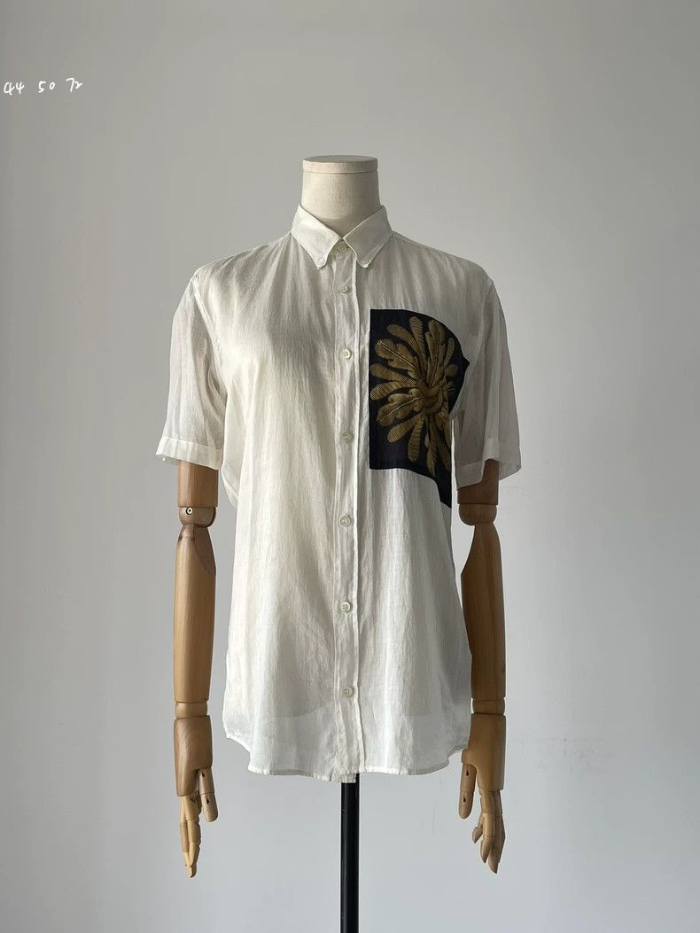 Dries Van Noten Dries Van Noten 14ss Floral Short Sleeve Shirt Size US M / EU 48-50 / 2 - 2 Thumbnail