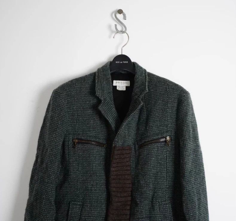Dries Van Noten Dries Van Noten Short Plaid Wool Jacket Size US M / EU 48-50 / 2 - 2 Thumbnail