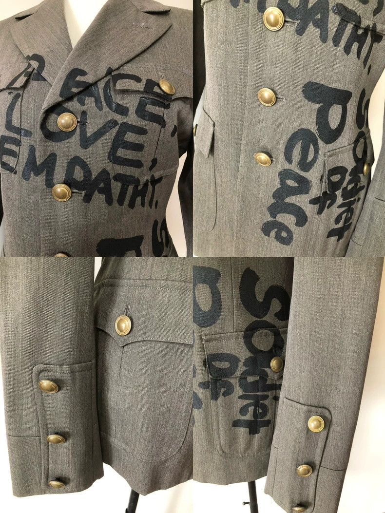 Comme des Garcons Comme des Garçons HOMME PLUS Peace Blazer Size US XS / EU 42 / 0 - 5 Thumbnail