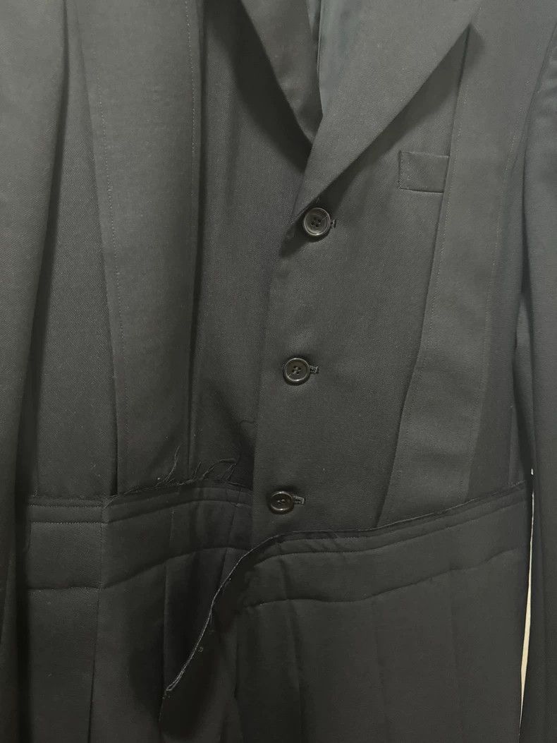 Comme des Garcons CDG Black Pleated Hem Blazer Coat Size US M / EU 48-50 / 2 - 7 Thumbnail