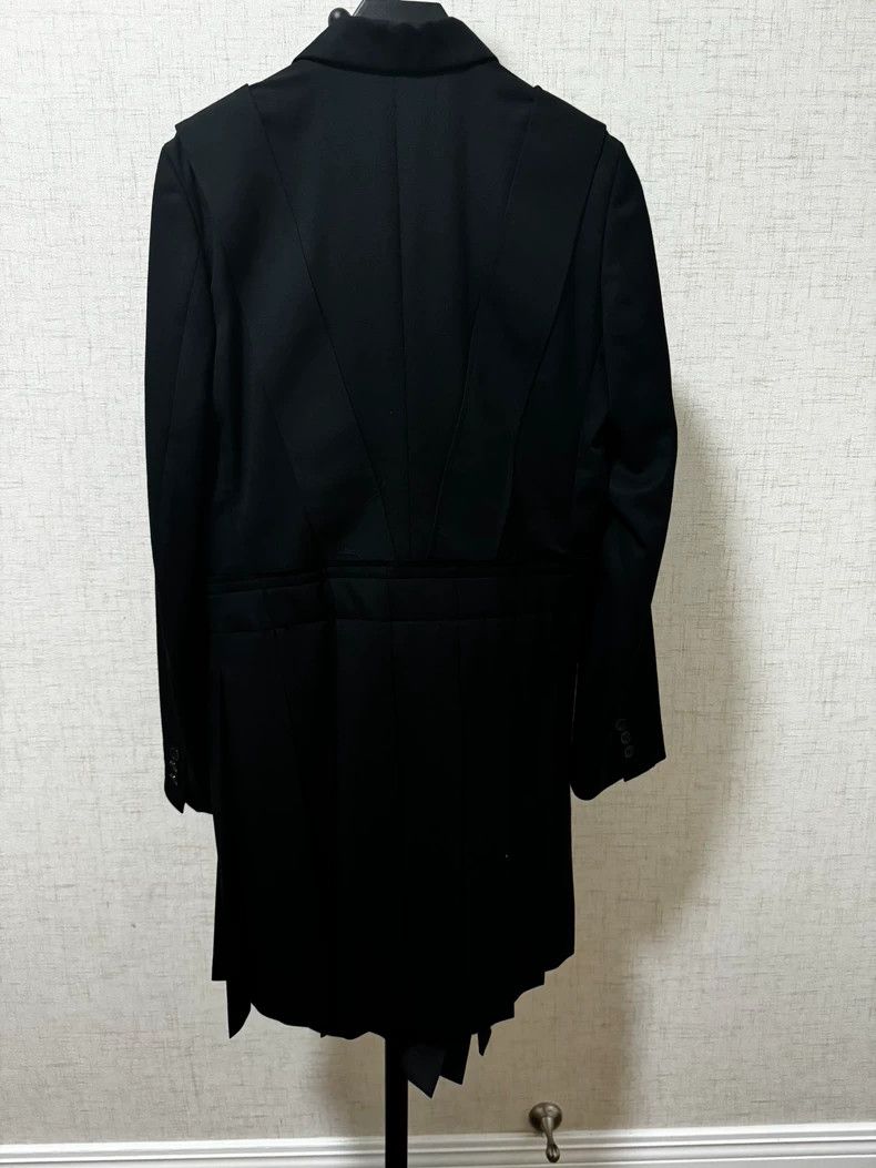 Comme des Garcons CDG Black Pleated Hem Blazer Coat Size US M / EU 48-50 / 2 - 2 Thumbnail