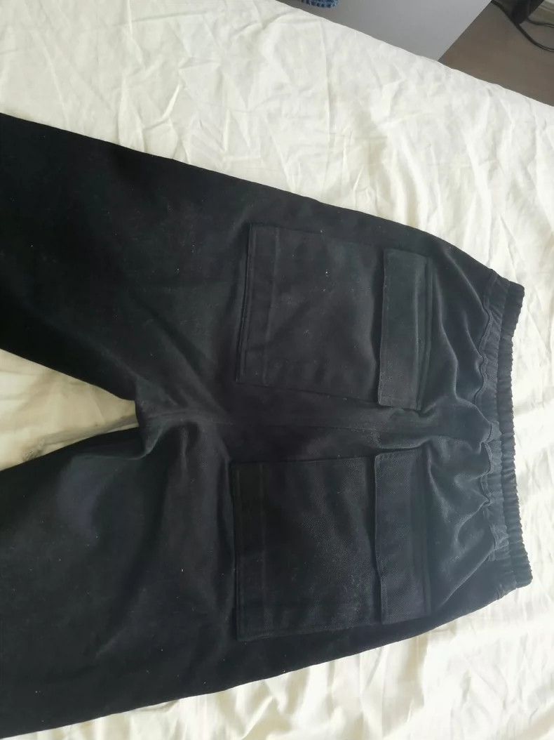 Rick Owens Rick Owens Black Drawstring Cargo Pants Size US 38 / EU 54 - 4 Thumbnail