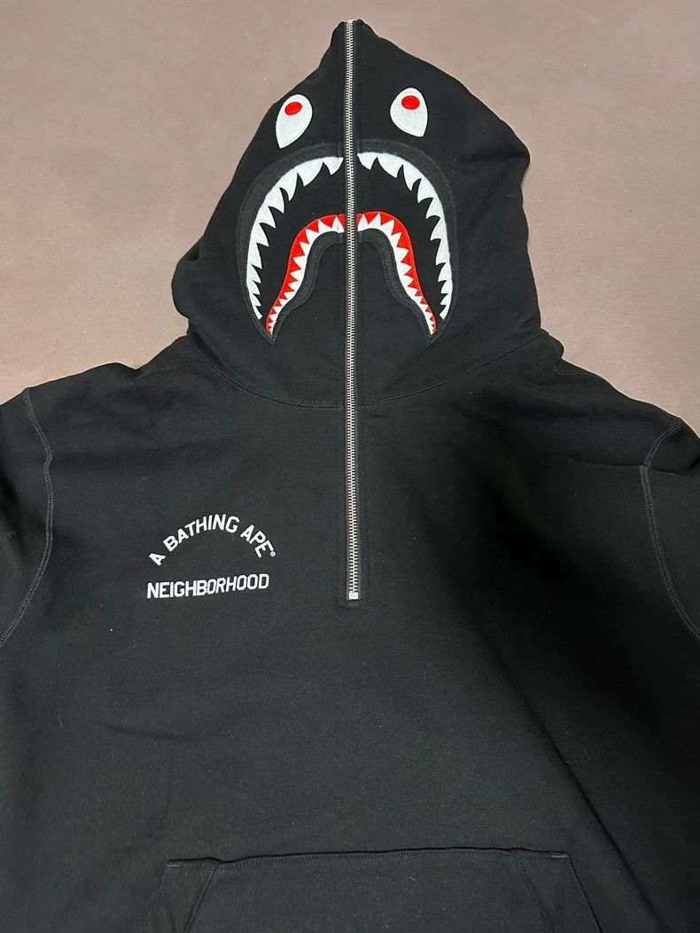 Neighborhood NEIGHBORHOOD x BAPE Shark Hoodie Size US L / EU 52-54 / 3 - 2 Thumbnail