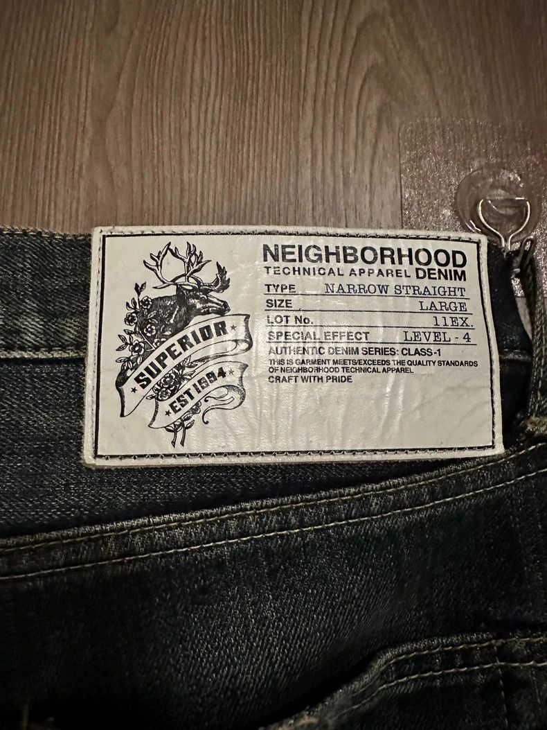 Neighborhood HEIGHBORHOOD Two Narrow L Denim Size US 34 / EU 50 - 3 Thumbnail