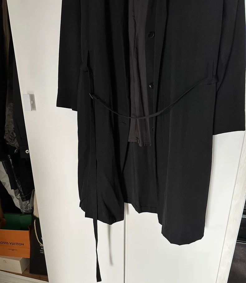 Yohji Yamamoto Yohji Yamamoto Black Long Coat Size US XS / EU 42 / 0 - 4 Thumbnail