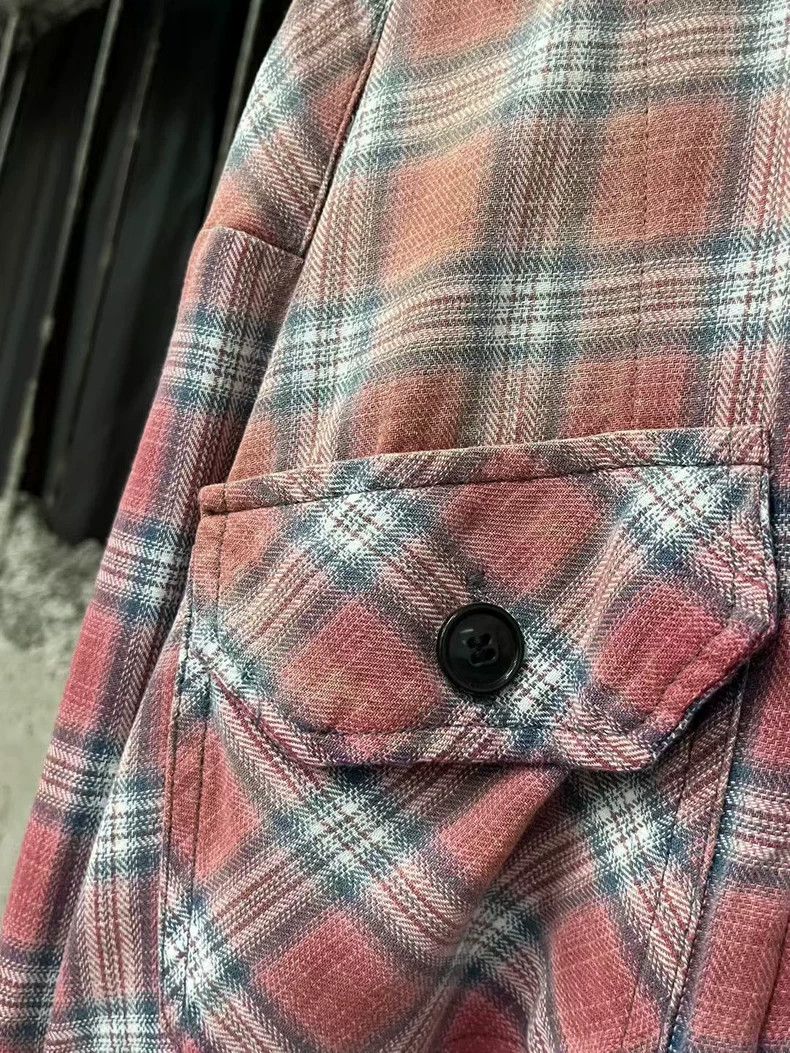Greg Lauren Greg Lauren Plaid Button-Up Shirt Size US M / EU 48-50 / 2 - 6 Thumbnail