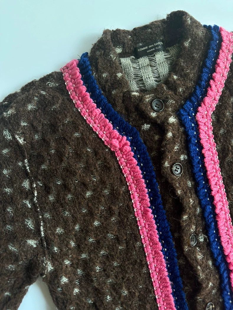 Comme des Garcons COMME DES GARCONS HOMME PLUS Colorblock Knit Sweater Size US XS / EU 42 / 0 - 3 Thumbnail