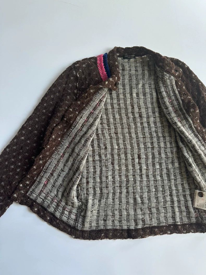 Comme des Garcons COMME DES GARCONS HOMME PLUS Colorblock Knit Sweater Size US XS / EU 42 / 0 - 4 Thumbnail
