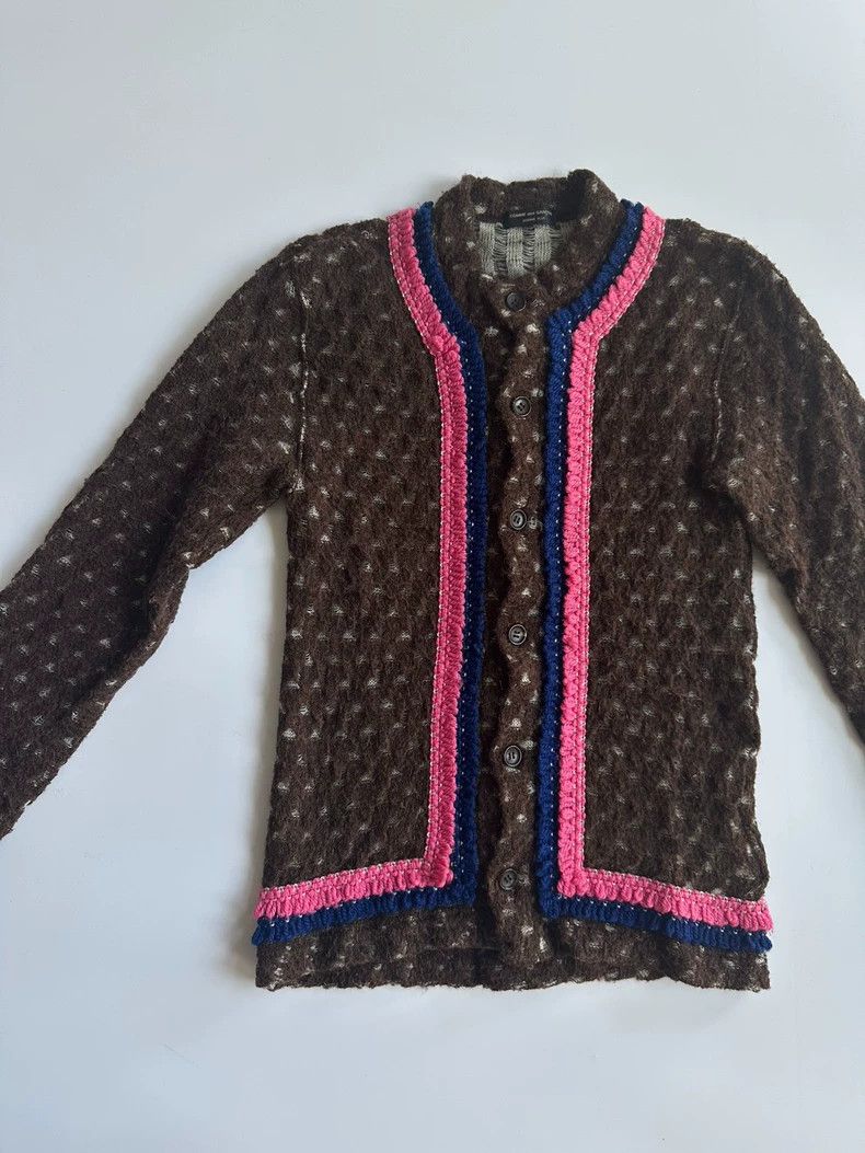 Comme des Garcons COMME DES GARCONS HOMME PLUS Colorblock Knit Sweater Size US XS / EU 42 / 0 - 2 Thumbnail