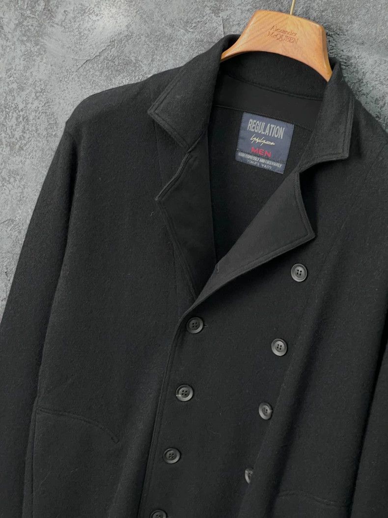 Yohji Yamamoto Yohji Yamamoto Black Button Coat Size US L / EU 52-54 / 3 - 5 Thumbnail