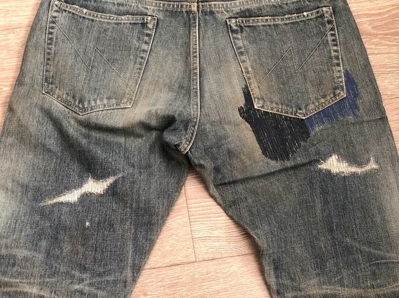 Neighborhood NEIGHBORHOOD Blue Distressed Jeans Size US 32 / EU 48 - 4 Thumbnail