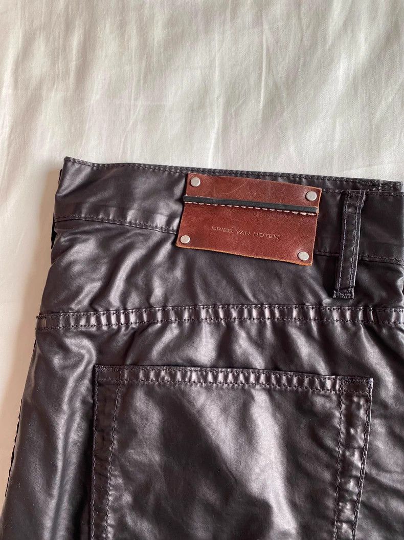 Dries Van Noten Dries Van Noten Faux Leather Pants Size US 32 / EU 48 - 2 Thumbnail