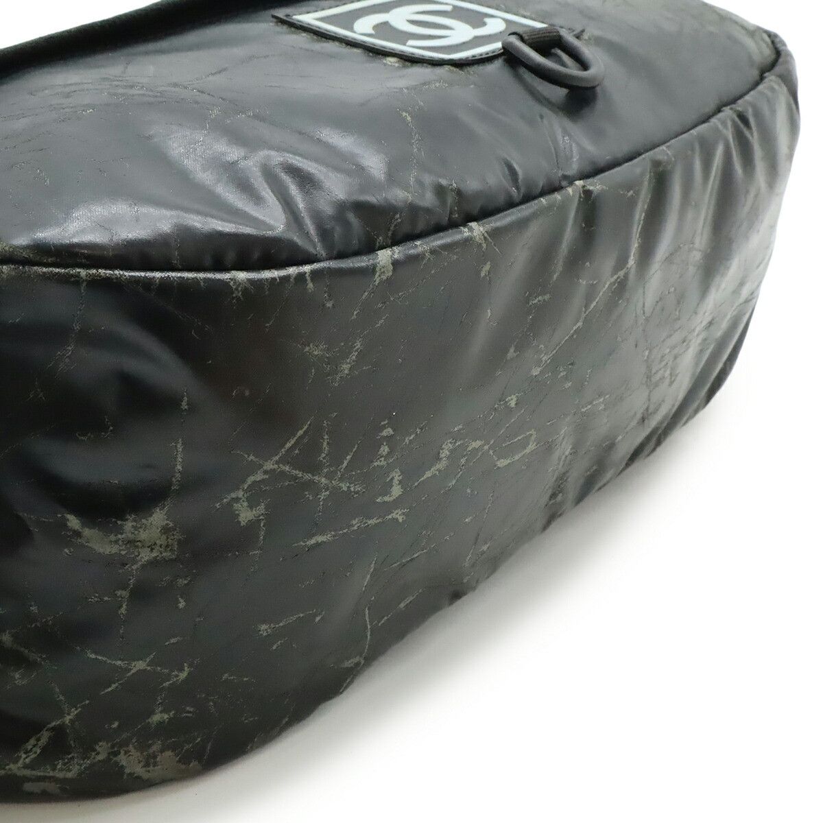 Chanel Chanel Chanel Sports Line Rubber Suede Waist Bag Suede Belt Bag A23811 DUTY FREE for USA Size ONE SIZE - 3 Thumbnail