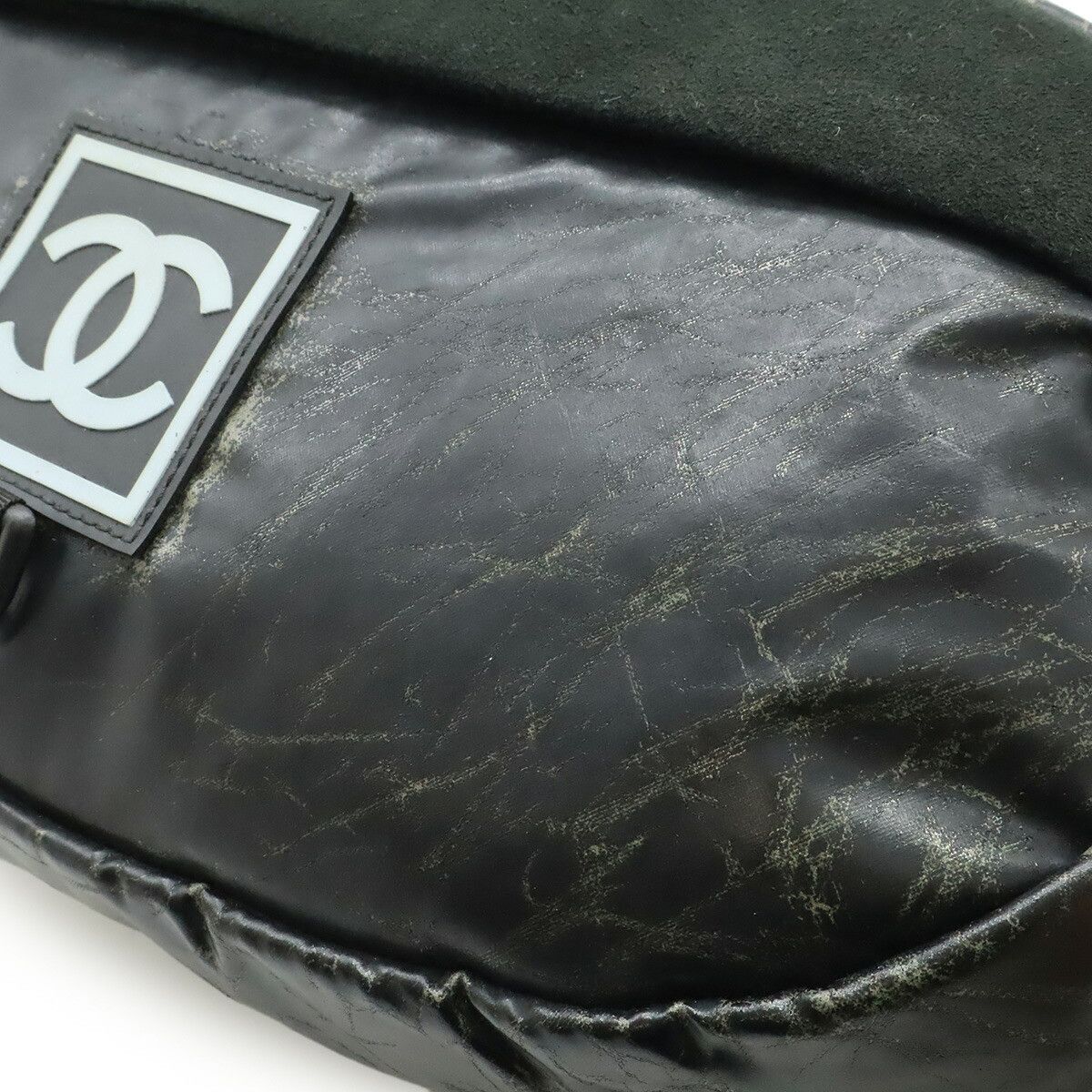 Chanel Chanel Chanel Sports Line Rubber Suede Waist Bag Suede Belt Bag A23811 DUTY FREE for USA Size ONE SIZE - 6 Thumbnail
